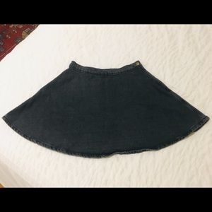 American Apparel Urban Renew Charcoal Denim Skirt
